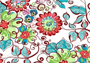 服裝面料印花圖案_時裝T恤設計_紡織花型分色 - 花樣世界